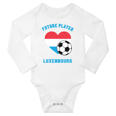 Future Luxembourg Soccer Player Baby Long Slevve Bodysuit Romper (White 3-6 Months)
Future Luxembourg Soccer Player Baby Long Slevve Bodysuit Romper (White 3-6 Months)
