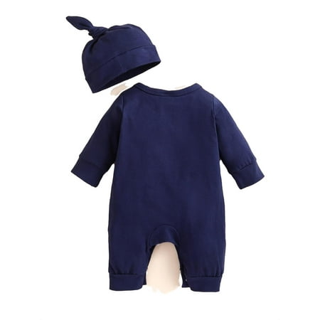 Casual Letter print Round Neck Sweatshirt Long Sleeve Navy Blue Baby Jumpsuits (Baby s)
Casual Letter print Round Neck Sweatshirt Long Sleeve Navy Blue Baby Jumpsuits (Baby s)