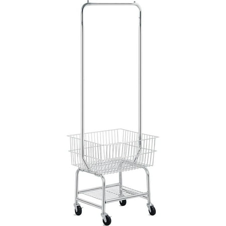 Bilot Rolling Laundry Bakset with Wheels Laundry Cart with Hanging Rack Metal Laundry Hamper Basket Butler Cart with Wheels and Wire Storage Rack Silver
Bilot Rolling Laundry Bakset with Wheels Laundry Cart with Hanging Rack Metal Laundry Hamper Basket Butler Cart with Wheels and Wire Storage Rack Silver