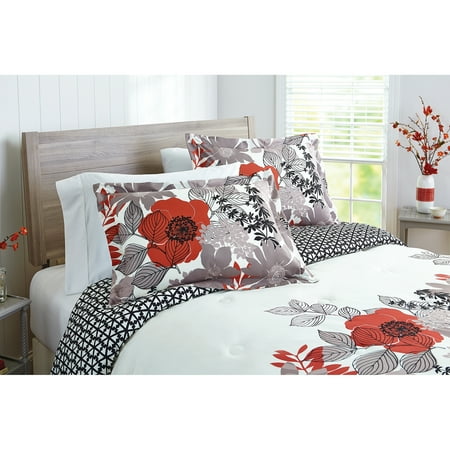Better Homes and Gardens Floral Silhouette 5-Piece Bedding Comforter Set