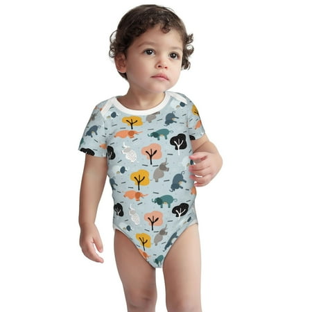 Fotbe Elephant Tree Pattern Unisex-baby Short-sleeve Bodysuit Short Sleeve Bodysuits One-piece 100% Organic Cotton for Infant Baby Boys Unisex-3 Months
Fotbe Elephant Tree Pattern Unisex-baby Short-sleeve Bodysuit Short Sleeve Bodysuits One-piece 100% Organic Cotton for Infant Baby Boys Unisex-3 Months