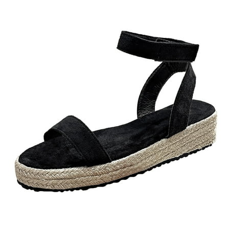 nsendm Sandals for Women Dressy Size 12 Ladies Fashion Solid Color Hook Loop Wedge Bottom Wedge Casual Sandals Womens Black 6.5
nsendm Sandals for Women Dressy Size 12 Ladies Fashion Solid Color Hook Loop Wedge Bottom Wedge Casual Sandals Womens Black 6.5