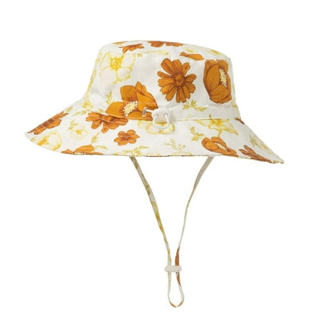 Baby Accessories Baby Hats Newborn Infant Boys Girls Floral Sunscreen Cap Bucket Cap Hat