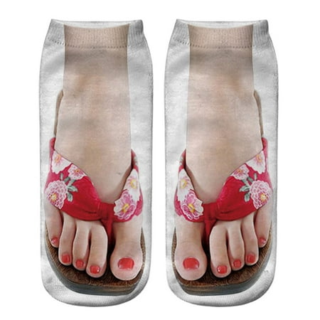 Huaai socks for women 3D Pattern Sandals Print Socks Running Socks Women Personality Low Ankle cute socks Pink
Huaai socks for women 3D Pattern Sandals Print Socks Running Socks Women Personality Low Ankle cute socks Pink