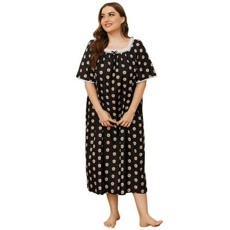 Women Plus Size Nightgown Short Sleeve Loungewear Sleepwear Comfy Sleep Shirt Pajama Dress (XL-4XL)
Women Plus Size Nightgown Short Sleeve Loungewear Sleepwear Comfy Sleep Shirt Pajama Dress (XL-4XL)