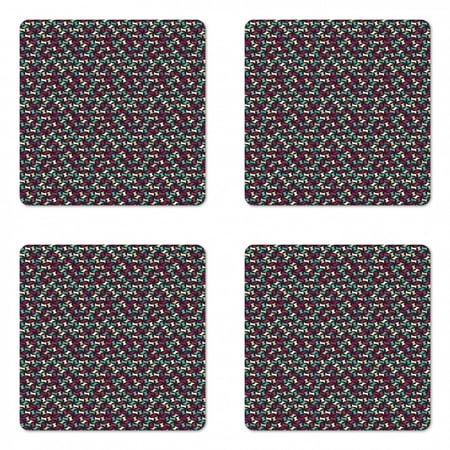 Retro Coaster Set of 4 Abstract Geometric Hipster Fashion Design Colorful Pattern with Bohemian Influences Square Hardboard Gloss Coasters Standard Size Multicolor by Ambesonne
Retro Coaster Set of 4 Abstract Geometric Hipster Fashion Design Colorful Pattern with Bohemian Influences Square Hardboard Gloss Coasters Standard Size Multicolor by Ambesonne