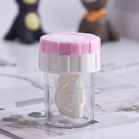 Contact Eyeglas Cleaner Washer Contact Cleaning Case Box Container Soak