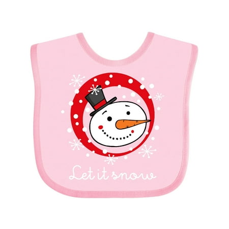 Inktastic Let It Snow 4 Gift Baby Boy or Baby Girl Bib