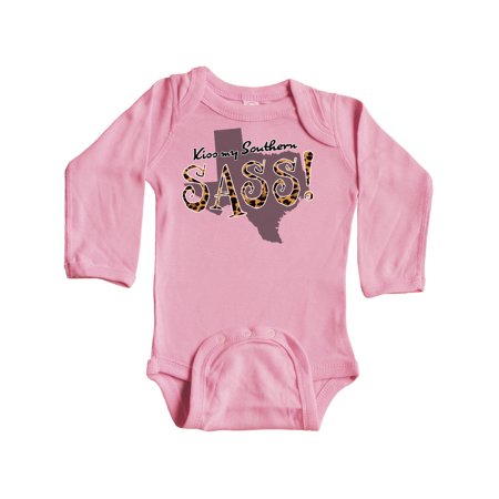 Inktastic Texas Kiss my Southern Sass! in Leopard Print Gift Baby Girl Long Sleeve Bodysuit
Inktastic Texas Kiss my Southern Sass! in Leopard Print Gift Baby Girl Long Sleeve Bodysuit