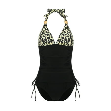 aturustex 2Pcs Womens Swimsuits Solid Color Halter Neck Camisole with Drawstring and Bikini Panties
aturustex 2Pcs Womens Swimsuits Solid Color Halter Neck Camisole with Drawstring and Bikini Panties