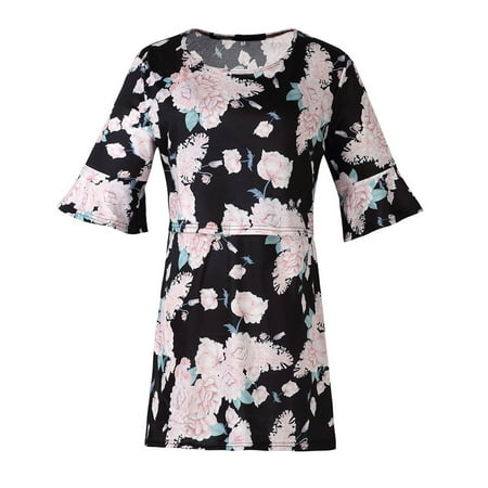 Nursing Tops for Breastfeeding Womens Maternity Casual Short Sleeve Flower Print T Shirt Tops Pregnant Tunic Blouse
Nursing Tops for Breastfeeding Womens Maternity Casual Short Sleeve Flower Print T Shirt Tops Pregnant Tunic Blouse