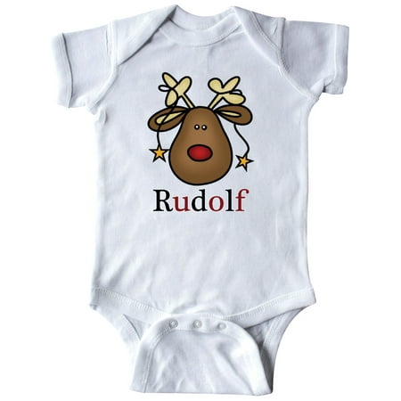 Inktastic Rudolf The Red Nosed Randier Gift Baby Boy or Baby Girl Bodysuit