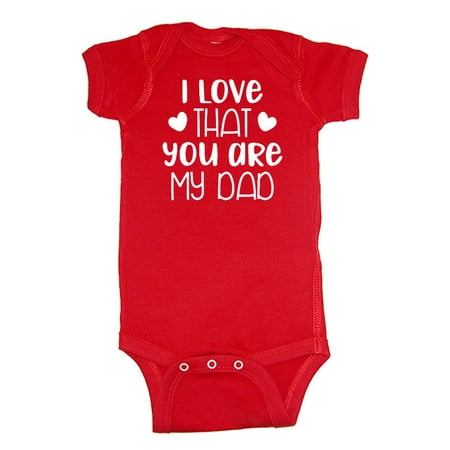 Mashed Clothing Unisex-Baby - I Love That You Are My Dad Father s Day - Baby Bodysuit (Red 18 Months)
Mashed Clothing Unisex-Baby - I Love That You Are My Dad Father s Day - Baby Bodysuit (Red 18 Months)