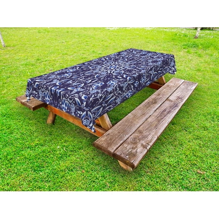 Dark Blue Outdoor Tablecloth Chinese Painting Style Artwork Traditional Floral Interlace Print Decorative Washable Fabric Picnic Tablecloth 58 X 120 Inches Dark Blue Royal Blue White by Ambesonne
Dark Blue Outdoor Tablecloth Chinese Painting Style Artwork Traditional Floral Interlace Print Decorative Washable Fabric Picnic Tablecloth 58 X 120 Inches Dark Blue Royal Blue White by Ambesonne