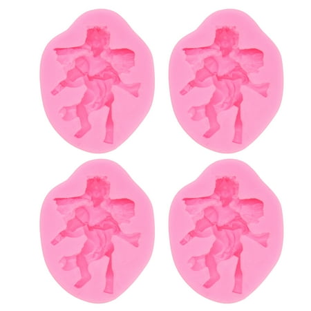 4-Piece Pink Silicone Fondant Molds 3D Angel Shape Heat Resistant Reusable Molds for Chocolate Candy Baking Reusable Silicone Molds for Cake Decorating Party Supplies
4-Piece Pink Silicone Fondant Molds 3D Angel Shape Heat Resistant Reusable Molds for Chocolate Candy Baking Reusable Silicone Molds for Cake Decorating Party Supplies