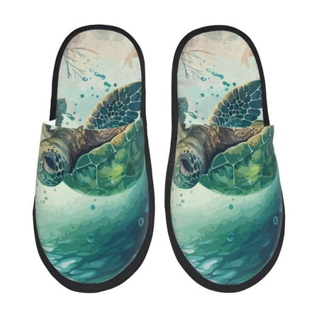 Tideii Watercolor Turtle5 for Home Indoor Cotton Slippers Autumn and Winter EVA Plush Slippers Household Supplies Unisex-Medium
Tideii Watercolor Turtle5 for Home Indoor Cotton Slippers Autumn and Winter EVA Plush Slippers Household Supplies Unisex-Medium