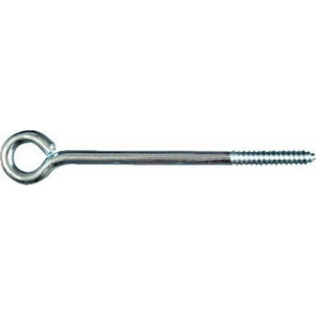 National 4PK 3/8 x 8 Lag Screw Eye Zinc Holds Up To 230 LB Bulk