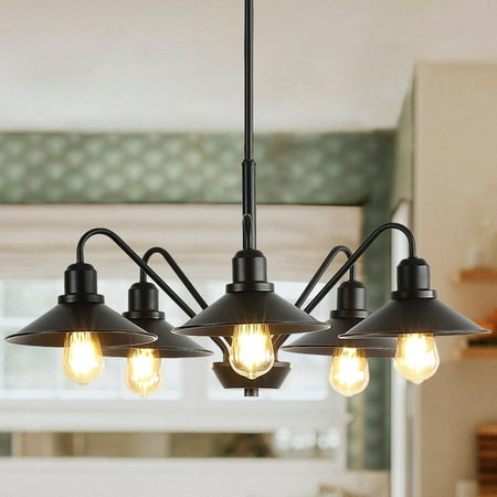 JONATHAN Y Cole 27 5-Light Metal Farmhouse Industrial LED Chandelier Oil Rubbed Bronze by
JONATHAN Y Cole 27 5-Light Metal Farmhouse Industrial LED Chandelier Oil Rubbed Bronze by