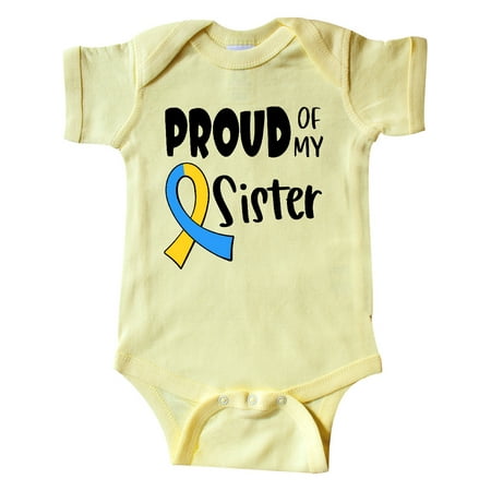 Inktastic Proud of my Sister Down Syndrome Awareness Gift Baby Boy or Baby Girl Bodysuit
Inktastic Proud of my Sister Down Syndrome Awareness Gift Baby Boy or Baby Girl Bodysuit