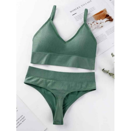 Zupora Women Bra Panties Set Push Up Sports Bra Set G-String Seamless Active Bra Thong Lingerie Set Fitness Crop Top Underwear
Zupora Women Bra Panties Set Push Up Sports Bra Set G-String Seamless Active Bra Thong Lingerie Set Fitness Crop Top Underwear