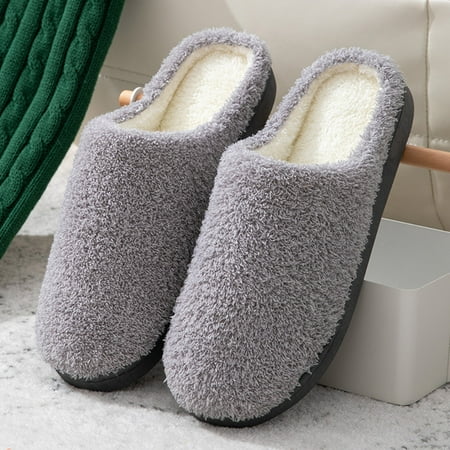 Gubotare Slippers For Men Slip On Mens Open Toe Slipper with Cozy Lining Faux Rabbit Cork Slide Sandals Gray 11
Gubotare Slippers For Men Slip On Mens Open Toe Slipper with Cozy Lining Faux Rabbit Cork Slide Sandals Gray 11