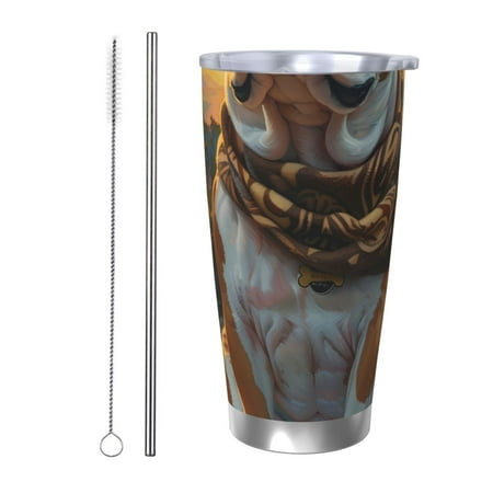 Fuzoiu Flower Field Cute Bulldog Print 20oz Tumbler Stainless Steel Vacuum Insulated Car Cup Insulated Coffee Mug Travel Mug with Lid Thermal Cup for Outdoor-Straw Two-piece Set
Fuzoiu Flower Field Cute Bulldog Print 20oz Tumbler Stainless Steel Vacuum Insulated Car Cup Insulated Coffee Mug Travel Mug with Lid Thermal Cup for Outdoor-Straw Two-piece Set