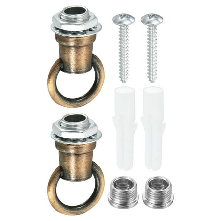 Uxcell 37mmx21mm Ceiling Hook 2 Pack Screw Hooks Light Fixtures Accessory for Hanging Plants Chandeliers Red Bronze
Uxcell 37mmx21mm Ceiling Hook 2 Pack Screw Hooks Light Fixtures Accessory for Hanging Plants Chandeliers Red Bronze