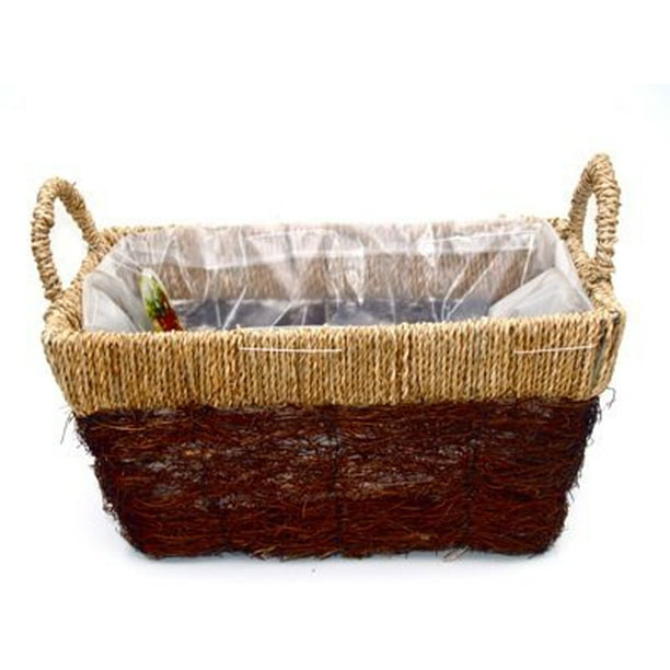 Gardman Seagrass & Salim Mini Planter Medium Rect W/handles