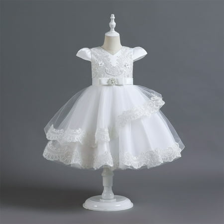 3-12T Toddler Kids Floral Girls Dresses Wedding Dress Lace Tulle Vintage Dresses White 7-8 Years
3-12T Toddler Kids Floral Girls Dresses Wedding Dress Lace Tulle Vintage Dresses White 7-8 Years