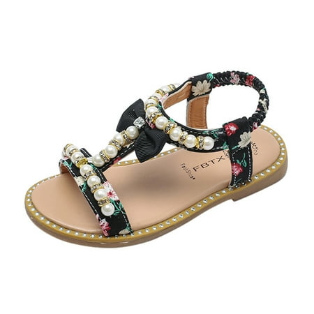 DNDKILG Toddler Baby Girl Party School Wedding Sandals Kids Summer Dress Pearl Crystal First Walkers Shoes Black 12M-7Y
DNDKILG Toddler Baby Girl Party School Wedding Sandals Kids Summer Dress Pearl Crystal First Walkers Shoes Black 12M-7Y