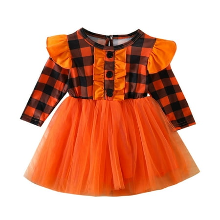 AIMAOMI Toddler Girls Long Sleeve Ruffles Dresses Plaid Prints Tulle Princess Dress H
AIMAOMI Toddler Girls Long Sleeve Ruffles Dresses Plaid Prints Tulle Princess Dress H