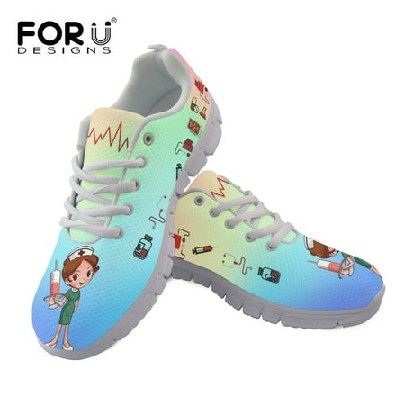 Ladies Flats Lace Up Shoes Cartoon Nurse Medical Pattern Breathable Air Mesh Sneakers Women Leisure Shoes Footwear
Ladies Flats Lace Up Shoes Cartoon Nurse Medical Pattern Breathable Air Mesh Sneakers Women Leisure Shoes Footwear