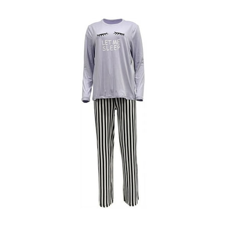 Therapy Women Polyester Spandex Pajamas Set for Long Sleeve Sleepwear with Pants-Letmesleep-Large
Therapy Women Polyester Spandex Pajamas Set for Long Sleeve Sleepwear with Pants-Letmesleep-Large