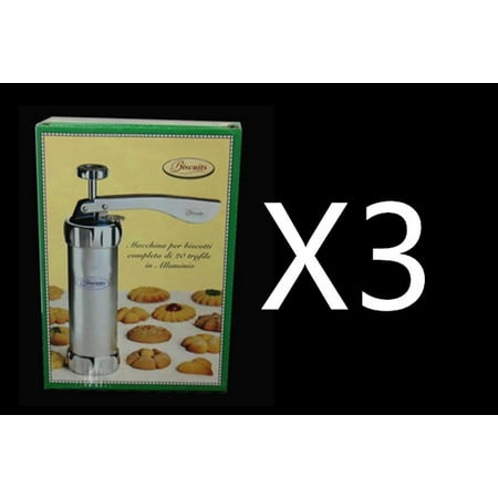 Livesture Domestic Cookie Press Kit Stainless Steel Cookie Press Making Biscuits Cake Mold 3 Pcs
Livesture Domestic Cookie Press Kit Stainless Steel Cookie Press Making Biscuits Cake Mold 3 Pcs