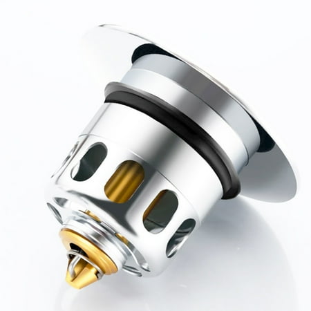 Travelwant Universal Bathroom Sink Stopper - Stainless Steel Bounce Drain Filter Pop Up Drain Stopper Bullet Core Push Type Sink Stopper for Wash Basin Sink Drain Plug
Travelwant Universal Bathroom Sink Stopper - Stainless Steel Bounce Drain Filter Pop Up Drain Stopper Bullet Core Push Type Sink Stopper for Wash Basin Sink Drain Plug