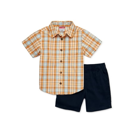 Wrangler Toddler Boy Short Sleeve Button-Down Shirt and Shorts Set 2-Piece Sizes 2T-4T
Wrangler Toddler Boy Short Sleeve Button-Down Shirt and Shorts Set 2-Piece Sizes 2T-4T