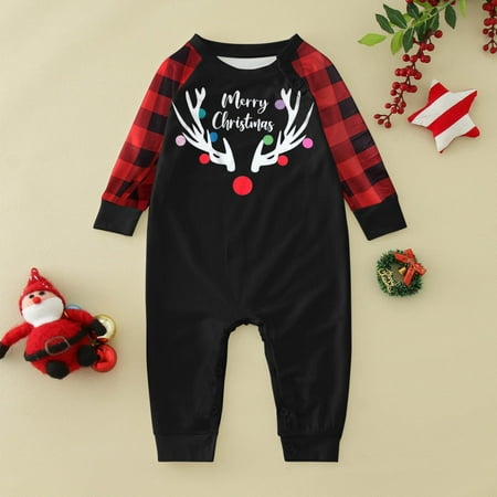ERTUTUYI Christmas Family Matching Pajamas Cute Letter Print Pajamas Plaid Long Sleeves Baby Soft Festive Pajamas Black 60
ERTUTUYI Christmas Family Matching Pajamas Cute Letter Print Pajamas Plaid Long Sleeves Baby Soft Festive Pajamas Black 60