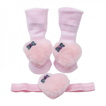 Newborn Baby Girl Cute Plush Heart-Shaped Design Cotton Socks with Hairband Pography Props Set
Newborn Baby Girl Cute Plush Heart-Shaped Design Cotton Socks with Hairband Pography Props Set