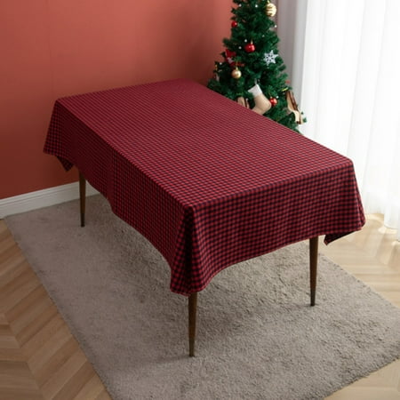 Christmas Cotton Tablecloth for Holiday & Party Events Checkered Print Spillproof Stain Resistant Dining Room Tablecloth
Christmas Cotton Tablecloth for Holiday & Party Events Checkered Print Spillproof Stain Resistant Dining Room Tablecloth