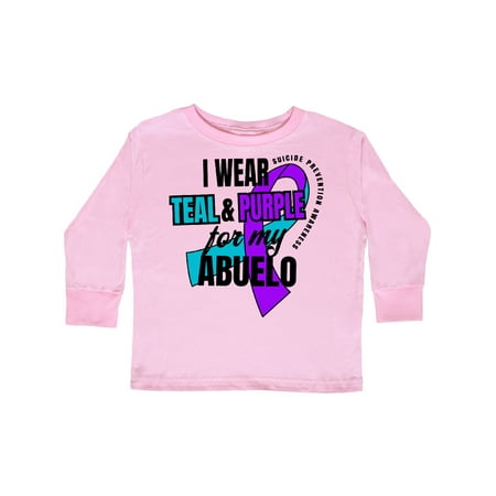 Inktastic Suicide Prevention I Wear Teal and Purple for My Abuelo Gift Toddler Boy or Toddler Girl Long Sleeve T-Shirt
Inktastic Suicide Prevention I Wear Teal and Purple for My Abuelo Gift Toddler Boy or Toddler Girl Long Sleeve T-Shirt