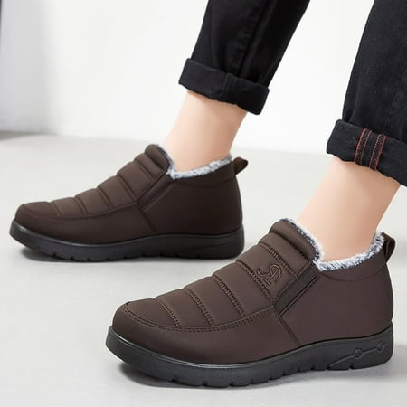 TALKVE Fashion Winter Men Snow Boots Flat Bottom Non Slip Waterproof Upper With Solid Color Plush For Warm And Comfort
TALKVE Fashion Winter Men Snow Boots Flat Bottom Non Slip Waterproof Upper With Solid Color Plush For Warm And Comfort