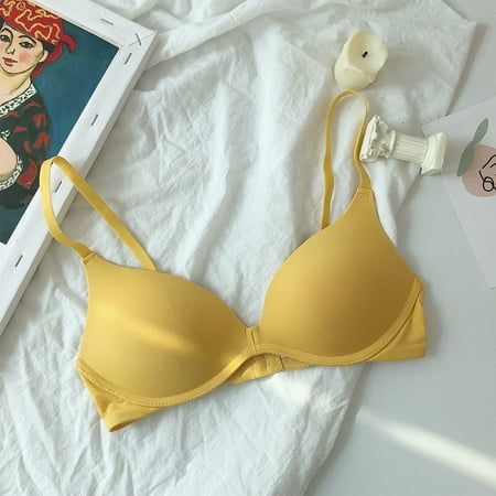 YIWEI Women s Ladies Sexy Seamless Push Up Bra Brassiere Wireless Underwear Adjustable Bralette Yellow 38
YIWEI Women s Ladies Sexy Seamless Push Up Bra Brassiere Wireless Underwear Adjustable Bralette Yellow 38