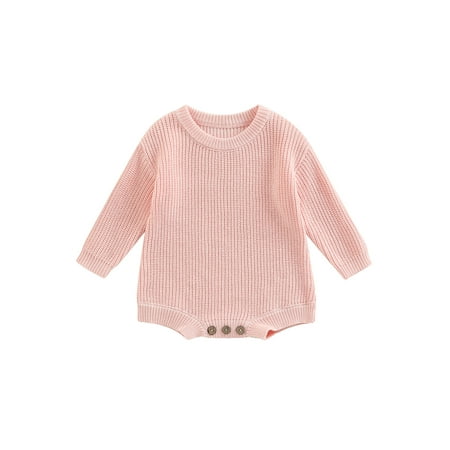 MissiMae Baby Knit Romper Long Sleeve Crew Neck Solid Fall Winter Bodysuit for Girls Boys
MissiMae Baby Knit Romper Long Sleeve Crew Neck Solid Fall Winter Bodysuit for Girls Boys