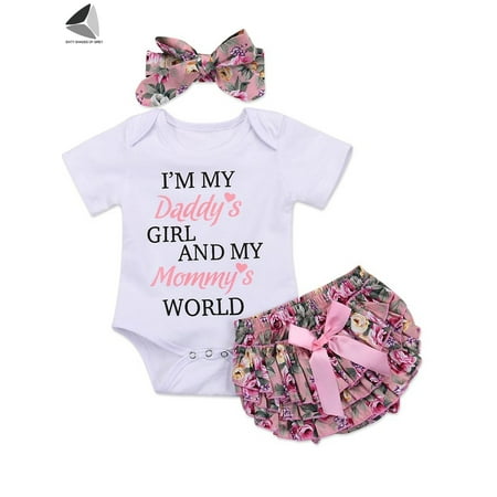 Sixtyshades Newborn Baby Girl Clothes Funny Short Sleeve Romper Ruffle Onsies Floral Pants with Cute Headband (80 CM)
Sixtyshades Newborn Baby Girl Clothes Funny Short Sleeve Romper Ruffle Onsies Floral Pants with Cute Headband (80 CM)