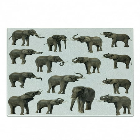 Animal Cutting Board Group ofTusk Ear Large Wild Life Jungle Mammal Forest Jungle Life Decorative Tempered Glass Cutting and Serving Board Small Size Sepia White by Ambesonne
Animal Cutting Board Group ofTusk Ear Large Wild Life Jungle Mammal Forest Jungle Life Decorative Tempered Glass Cutting and Serving Board Small Size Sepia White by Ambesonne