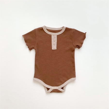 Hunpta Infant Newborn Baby Boys Girls Short Ruffled Sleeve Ribbed Patchwork Romper Outfits Clothes
Hunpta Infant Newborn Baby Boys Girls Short Ruffled Sleeve Ribbed Patchwork Romper Outfits Clothes