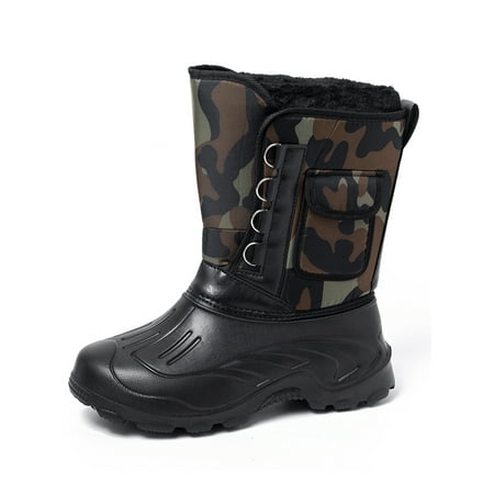 Wazshop Mens Snow Boots Platform Winter Boot Round Toe Mid Calf Casual Plush Lining Men s Camouflage With Pocket Green Without Steel Spikes 10
Wazshop Mens Snow Boots Platform Winter Boot Round Toe Mid Calf Casual Plush Lining Men s Camouflage With Pocket Green Without Steel Spikes 10