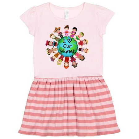 Inktastic Earth Day International Gift Toddler Girl Dress
