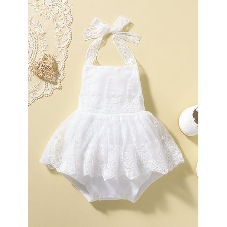 aturustex Infant Baby Girls Cute Romper Dress Solid Color Sleeveless Lace Up Mesh Backless Halter Flowers Printed Jumpsuit
aturustex Infant Baby Girls Cute Romper Dress Solid Color Sleeveless Lace Up Mesh Backless Halter Flowers Printed Jumpsuit