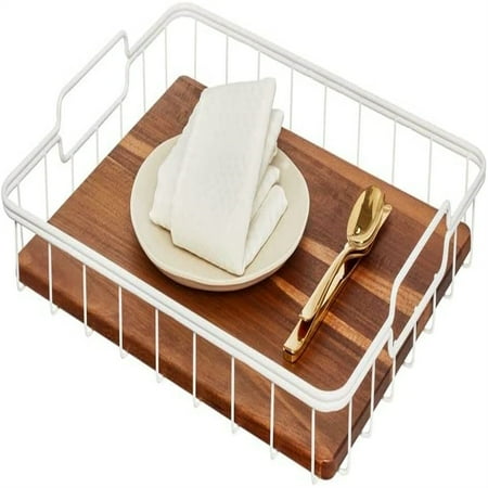 Acacia Wood and Wire Serving Tray 
Acacia Wood and Wire Serving Tray